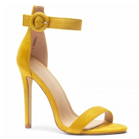 BRAND NEW HERSTYLE CHARMING- ANKLE STRAP ROUNDED BUCKLE OPEN TOE STILETT… - Picture 4 of 16